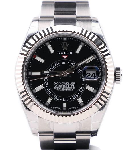 best rolex sky dweller black|rolex sky dweller price used.